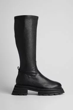 NA-KD Shoes Heavy Profile Leather Shaft Boots