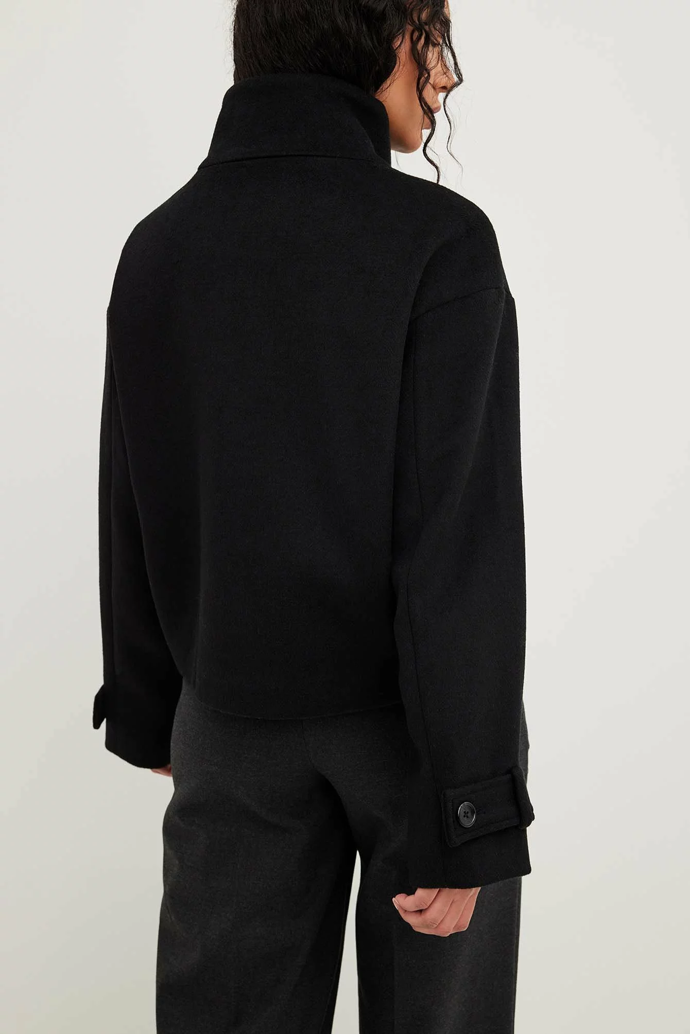 NA-KD High Neck Buttoned Coat - Image 7