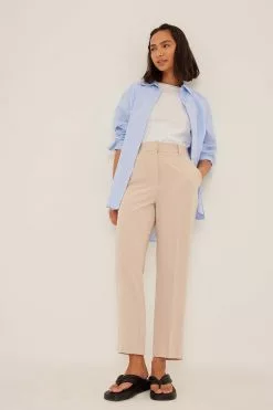 NA-KD High Rise Cropped Suit Pants