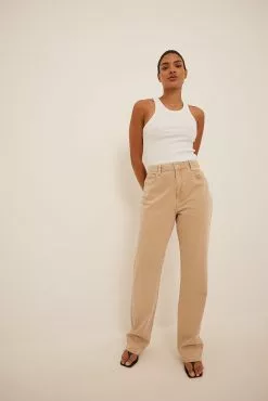 NA-KD Future High Waist Long Leg Denim