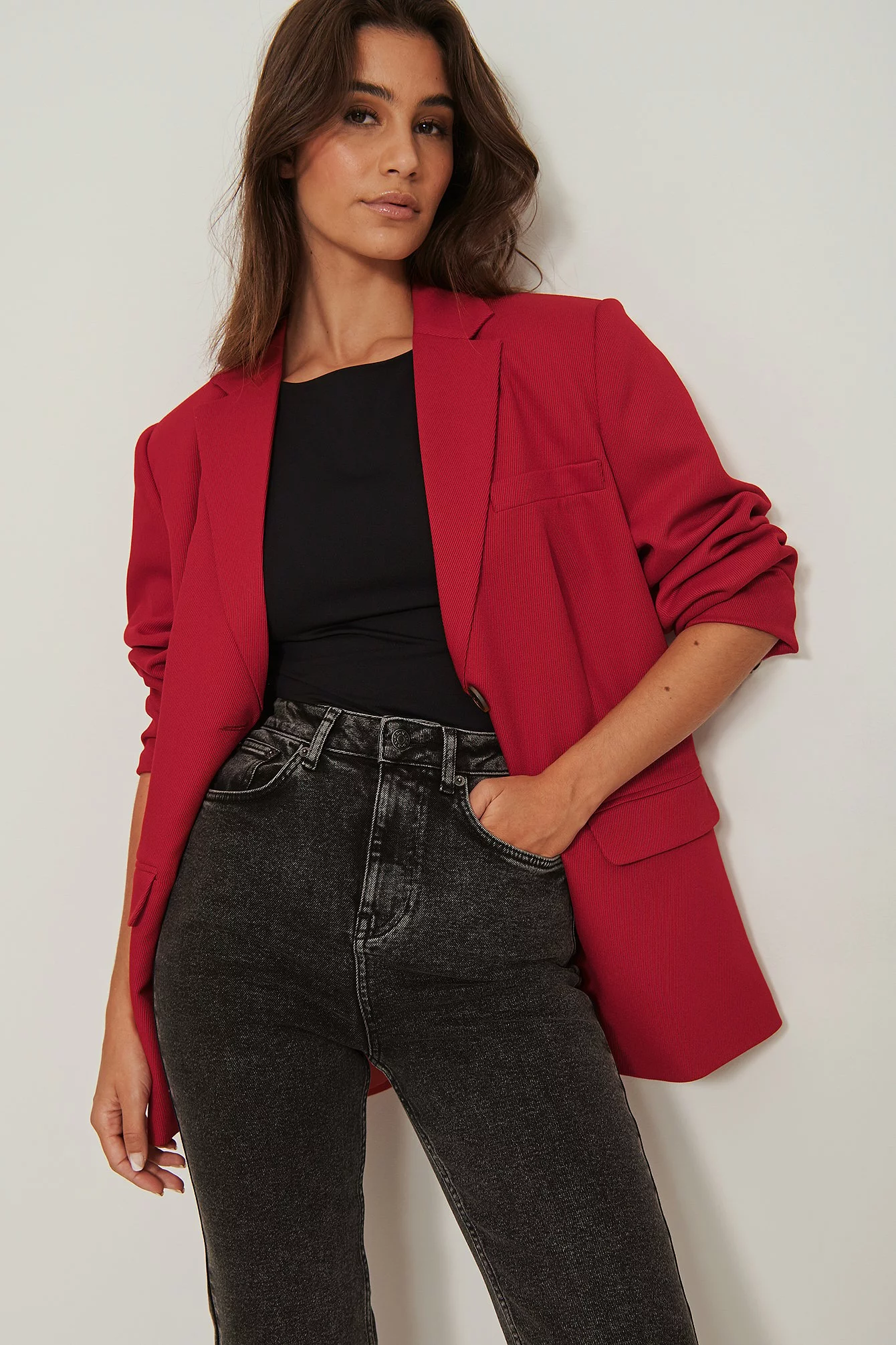 NA-KD Trend Flared High Waist Jeans - Image 15