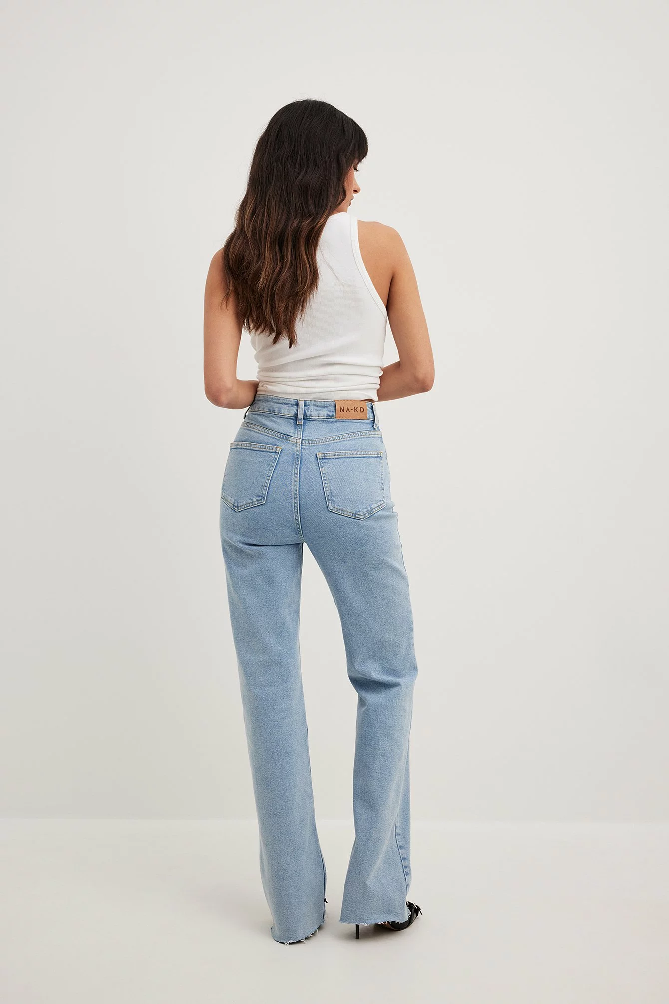 NA-KD Trend Flared High Waist Jeans - Image 3