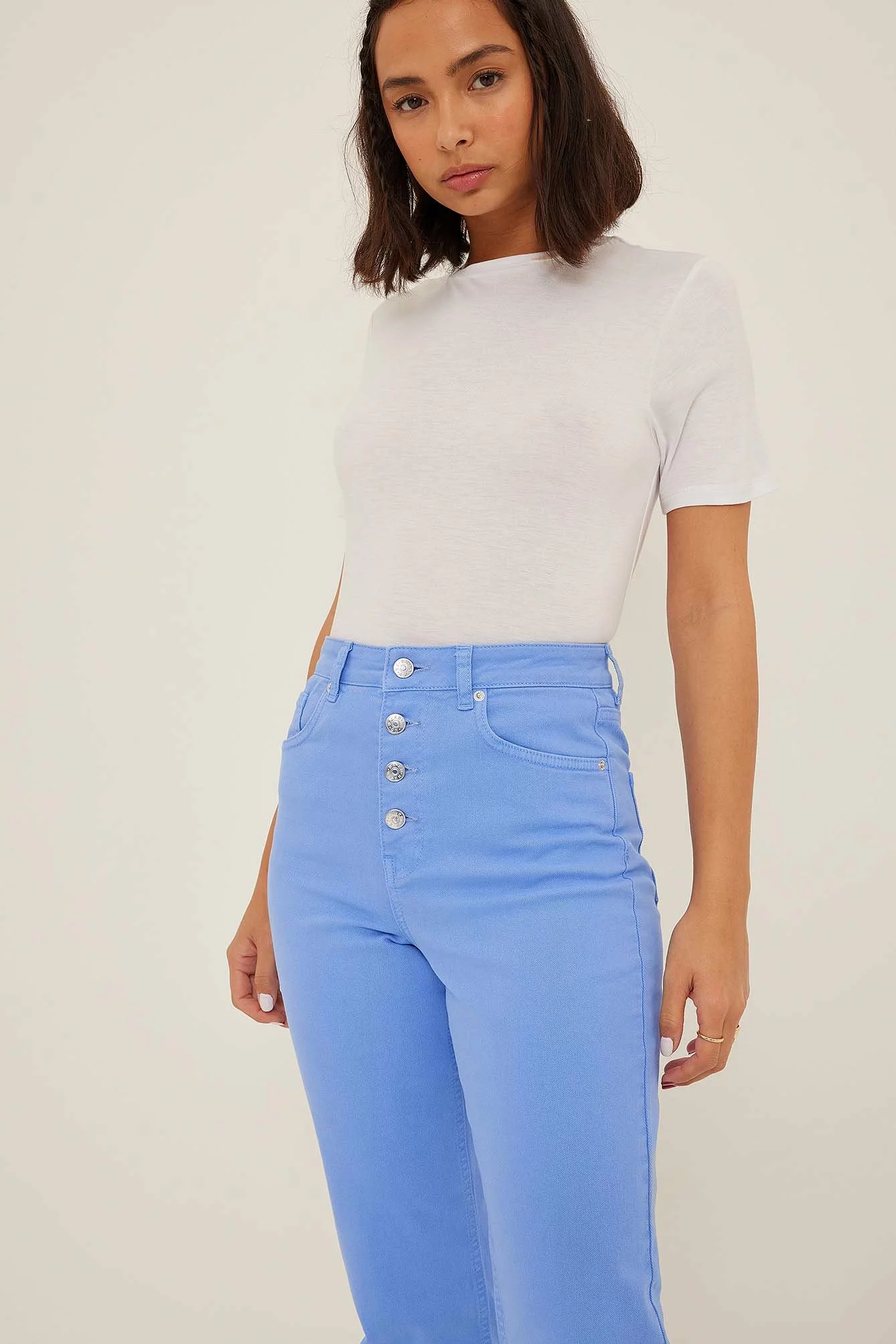 NA-KD High Waist Skinny Straight Denim - Image 4