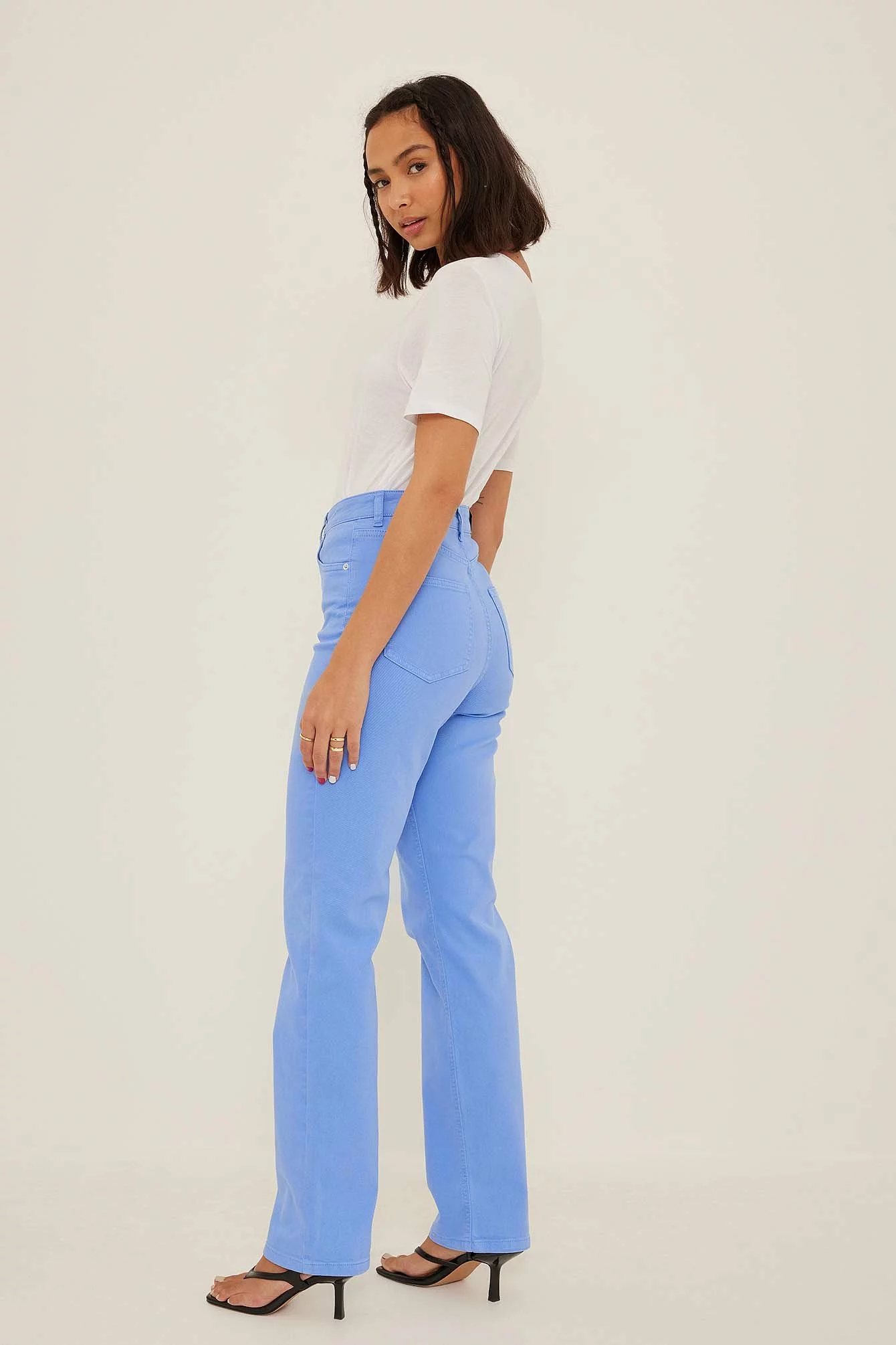 NA-KD High Waist Skinny Straight Denim - Image 3