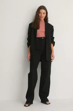 NA-KD Trend High Waist Wide Leg Long Jeans