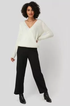 NA-KD High Waist Wide Trousers