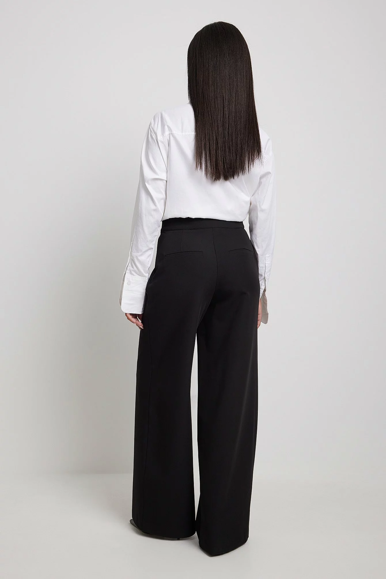 NA-KD High Waisted Wide Leg Suit Pants - Image 2