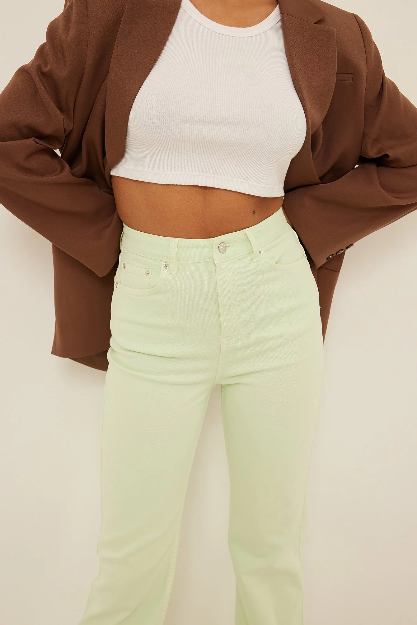 NA-KD Trend Flared High Waist Jeans - Image 21