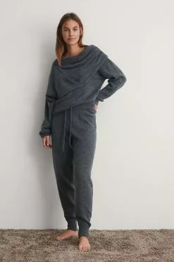 NA-KD Knitted High Waist Joggers