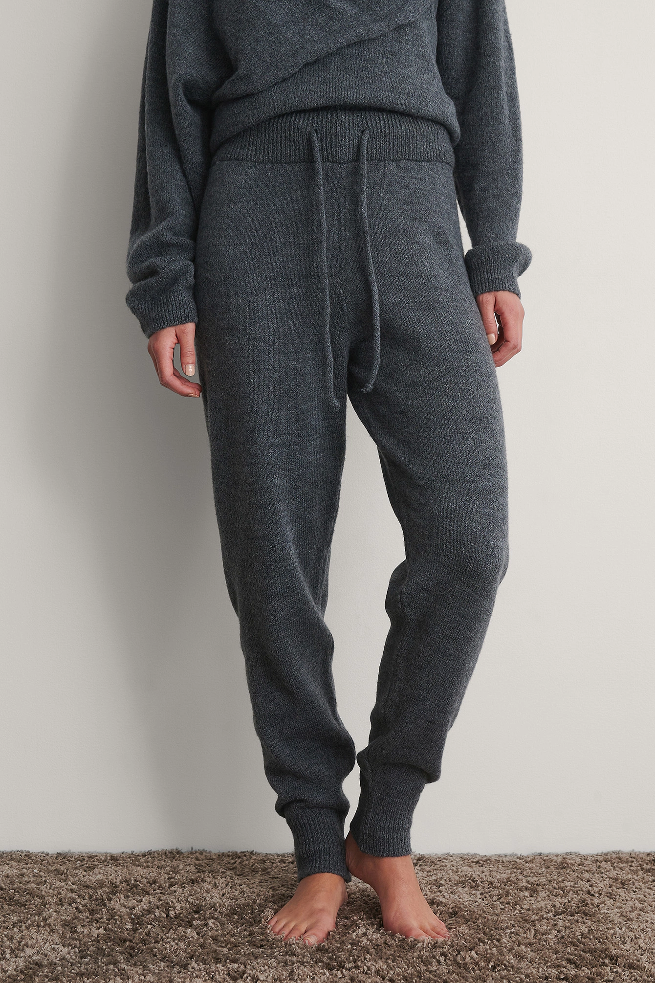 NA-KD Knitted High Waist Joggers - Image 3