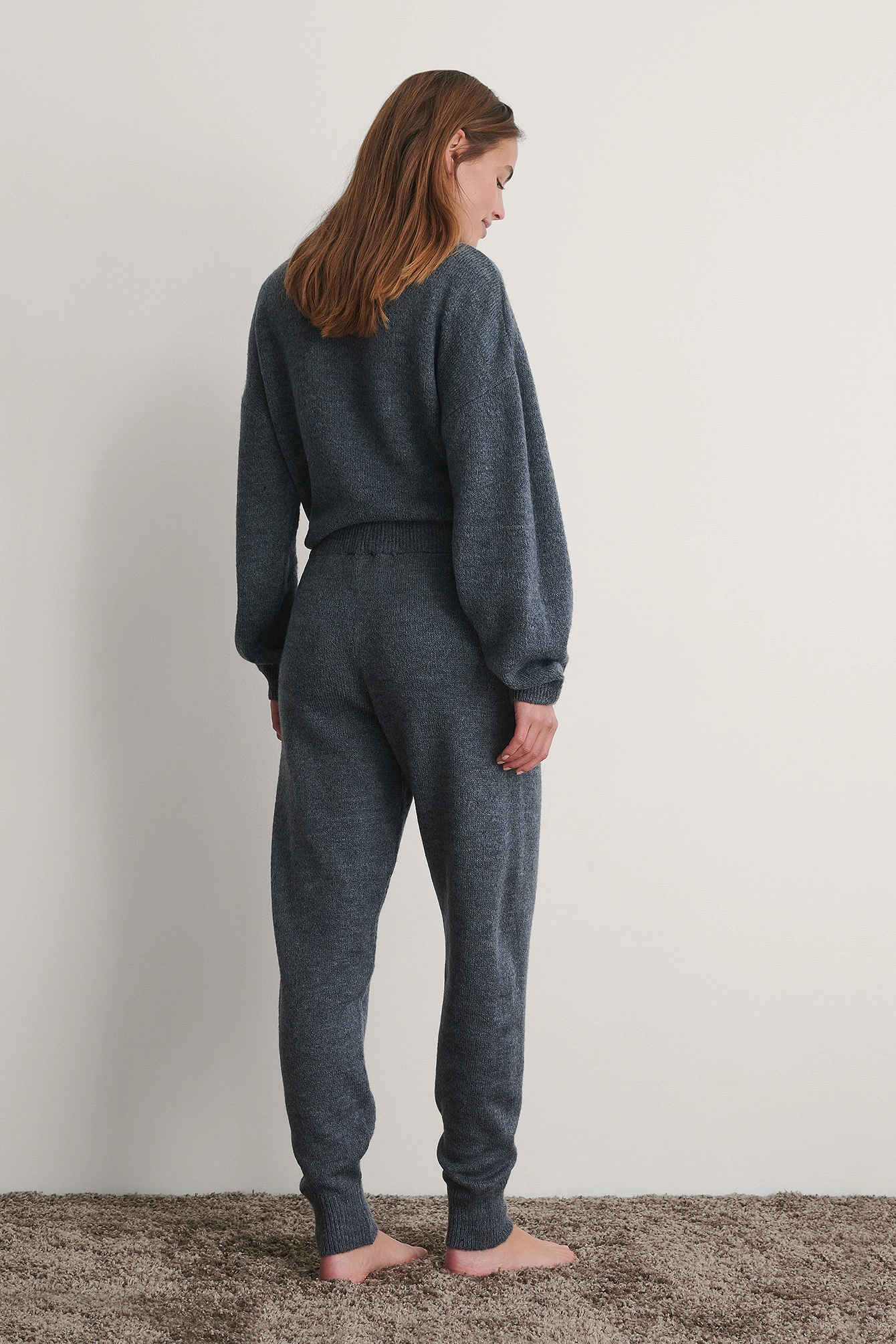 NA-KD Knitted High Waist Joggers - Image 4