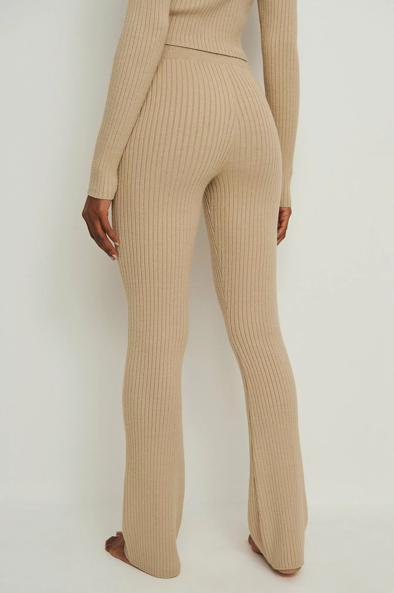NA-KD Knitted Ribbed Pants - Image 3