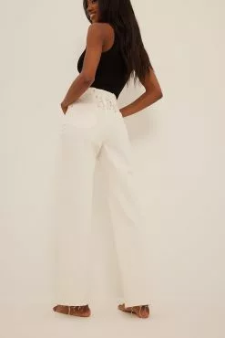 NA-KD Lacing Back Denim