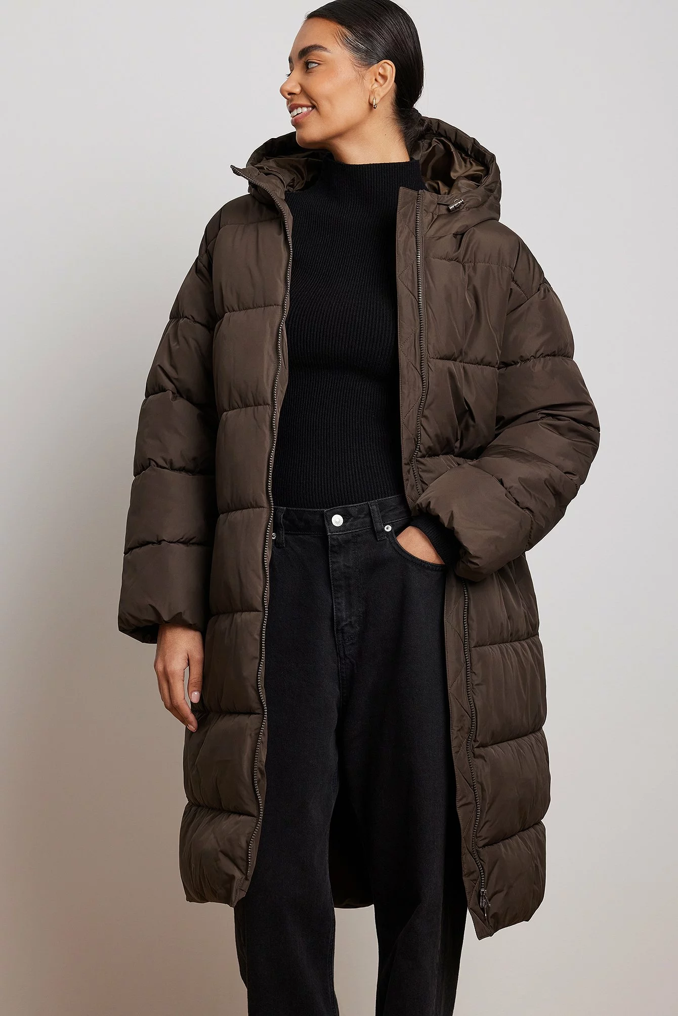 NA-KD Long Padded Jacket - Image 3