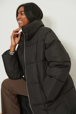 NA-KD Trend Recycled Long Quilted Padded Jacket