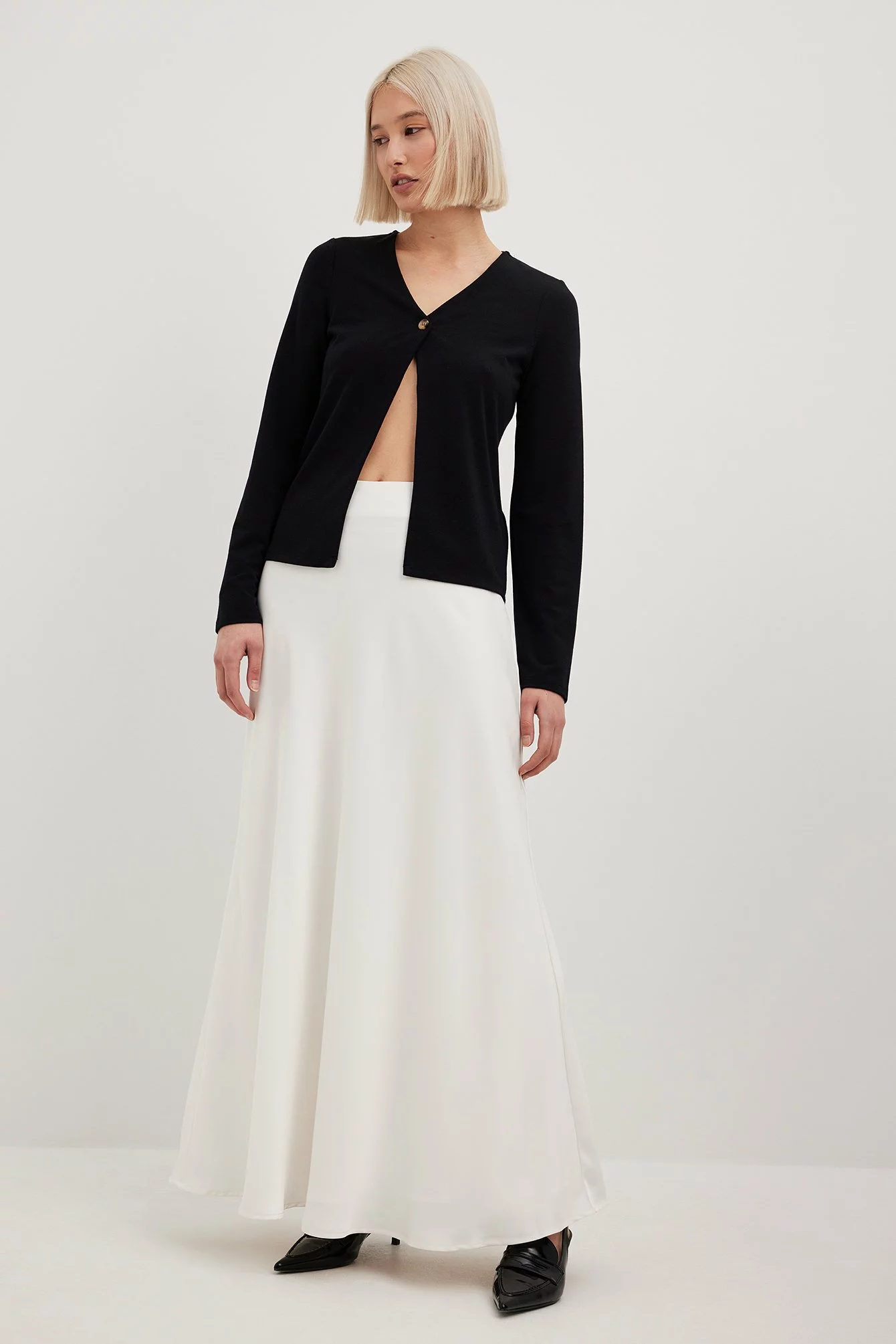 NA-KD Trend Long Sleeve Buttoned Top