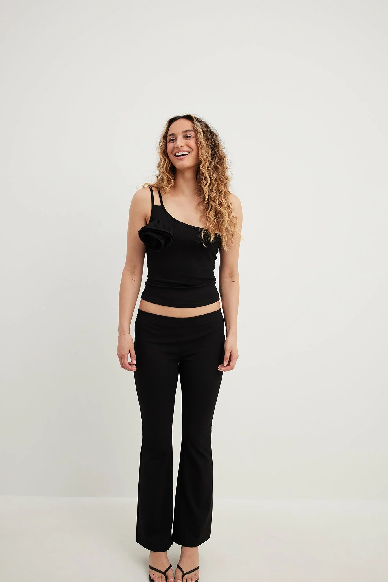 NA-KD Low Waist Jersey Pants