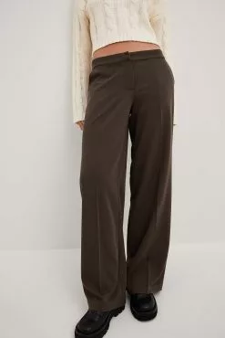 Sofia Coelho X NA-KD Low Waist Suit Trousers