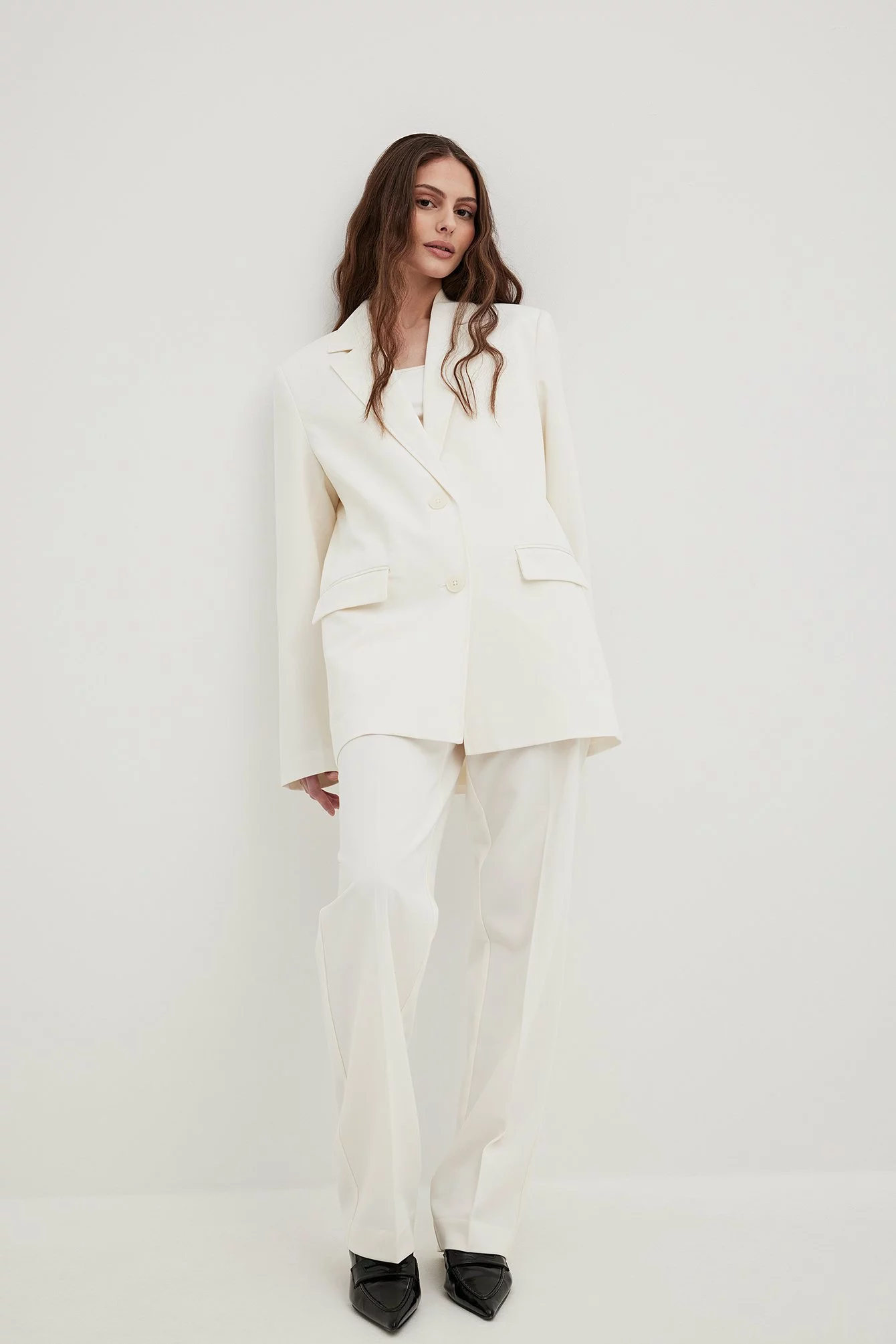 NA-KD Classic Mid Waist Straight Leg Suit Pants - Image 9