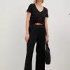 NA-KD Party Mid Waist Straight Leg Suit Pants