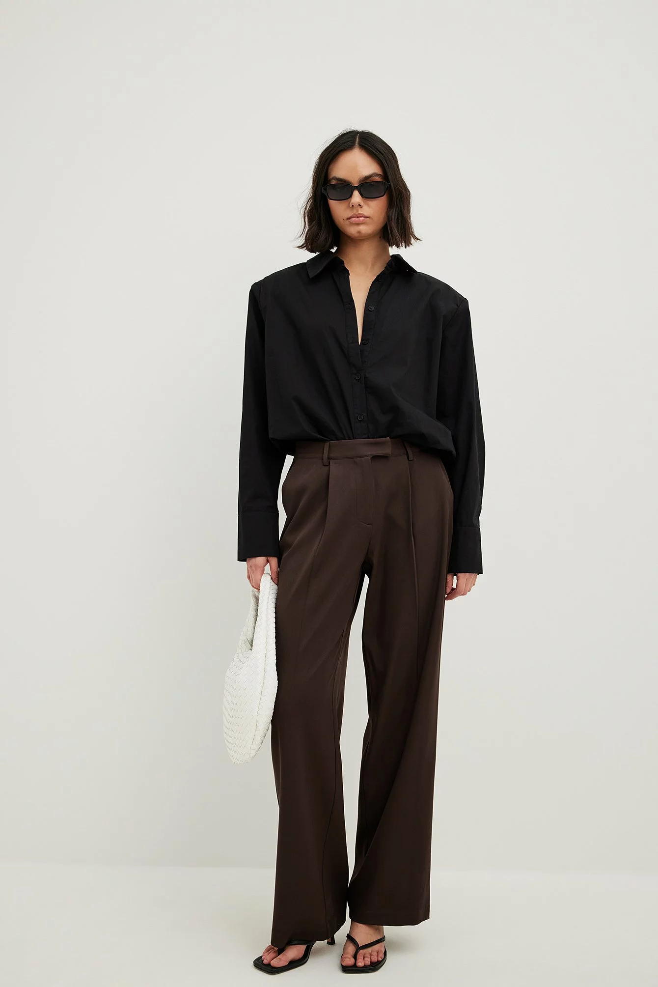 NA-KD Party Mid Waist Straight Leg Suit Pants - Image 8