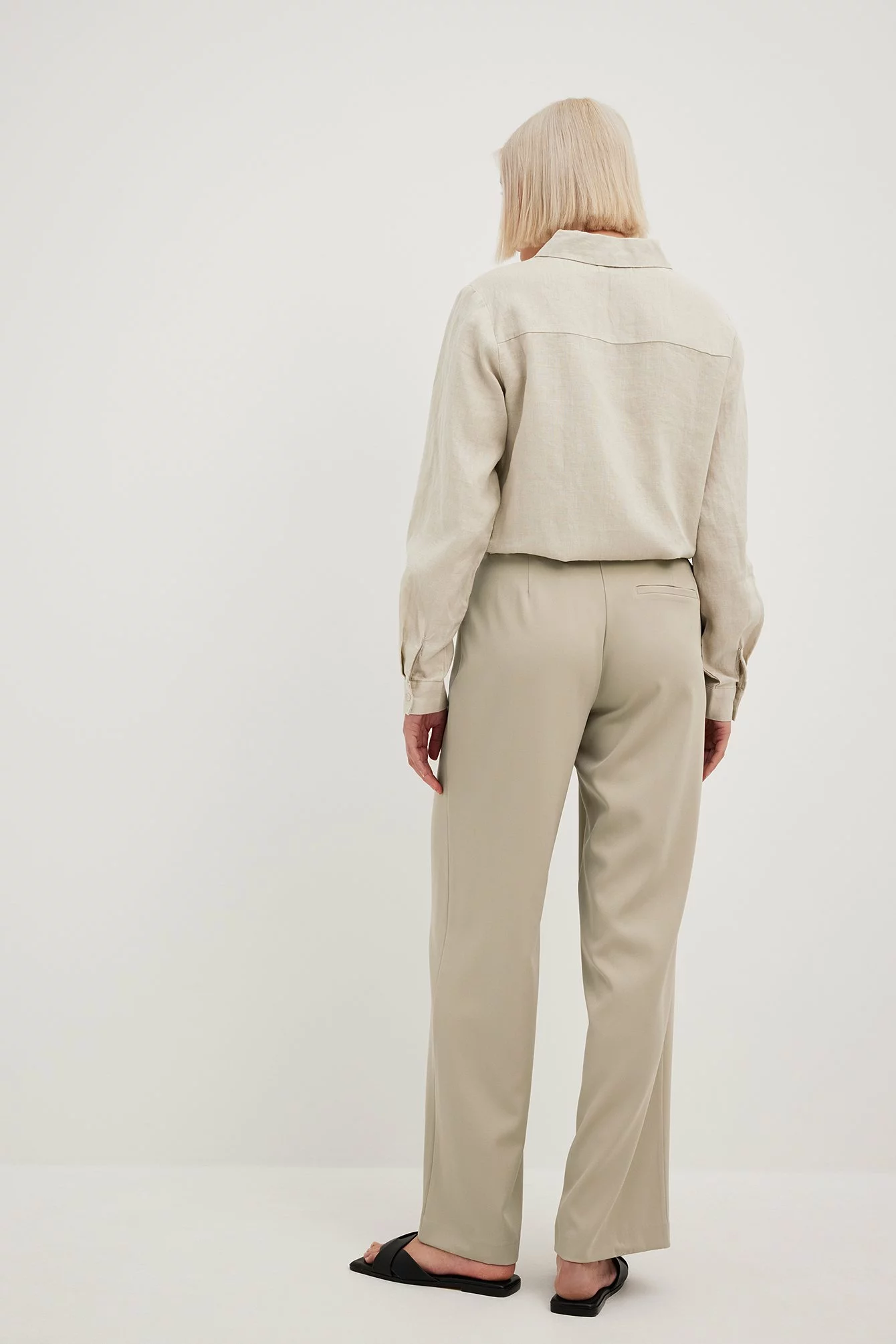 NA-KD Party Mid Waist Straight Leg Suit Pants - Image 11