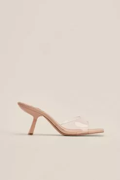 NA-KD Shoes Transparent Angular Heels