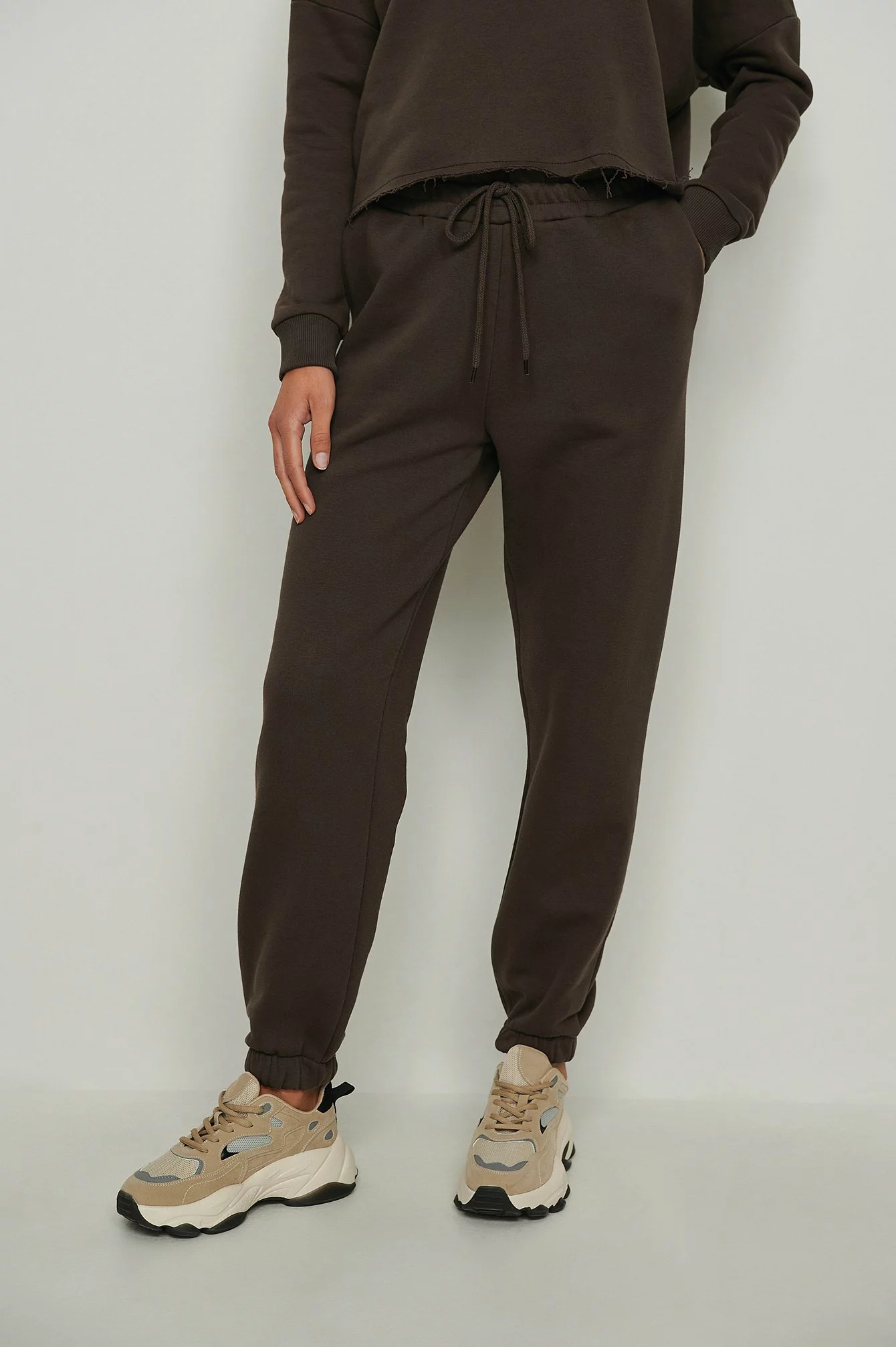 NA-KD Basic Brushed Drawstring Sweatpants - Image 26