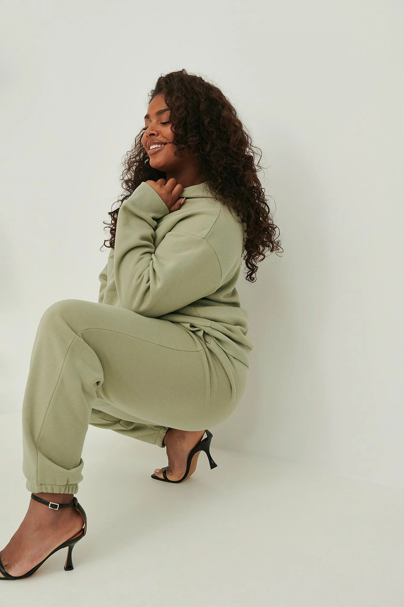 NA-KD Basic Brushed Drawstring Sweatpants - Image 4