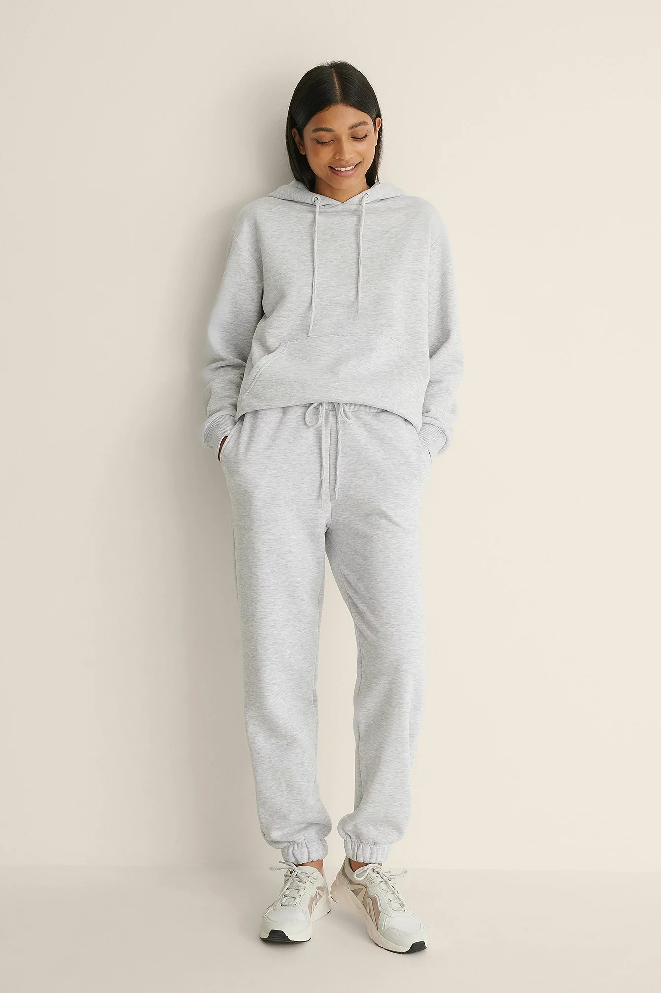 NA-KD Basic Brushed Drawstring Sweatpants - Image 5