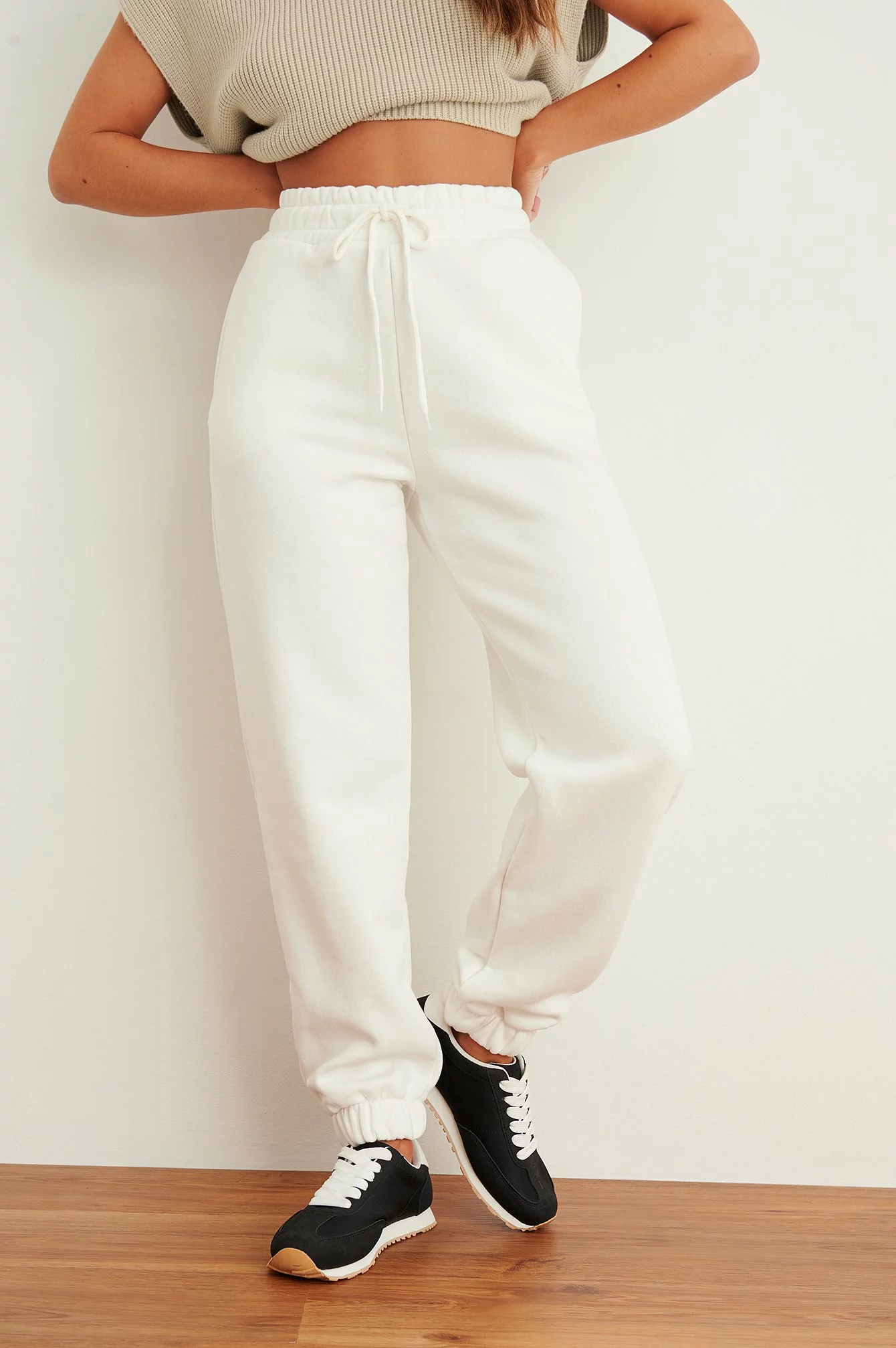 NA-KD Basic Brushed Drawstring Sweatpants - Image 11