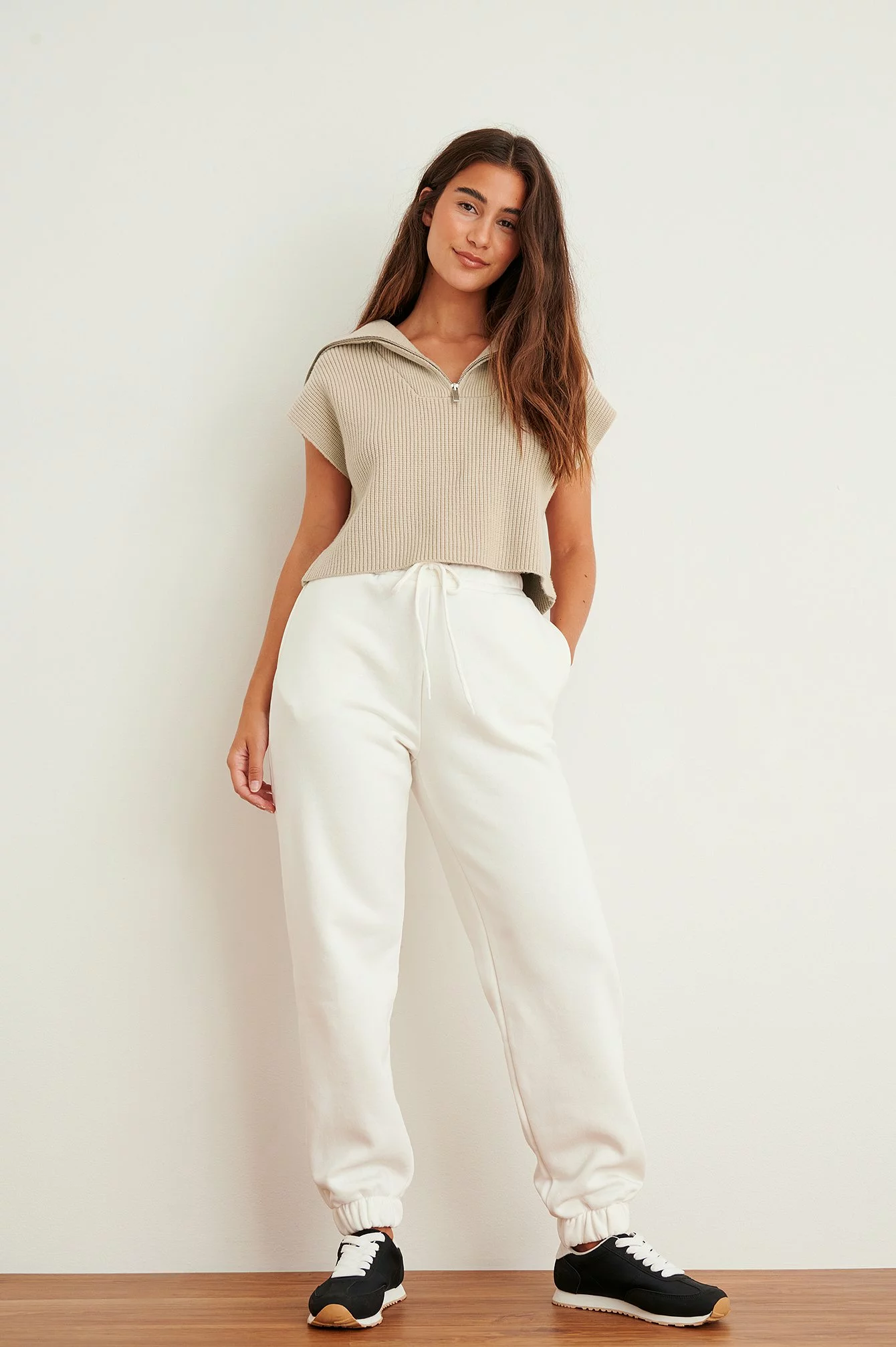 NA-KD Basic Brushed Drawstring Sweatpants - Image 13