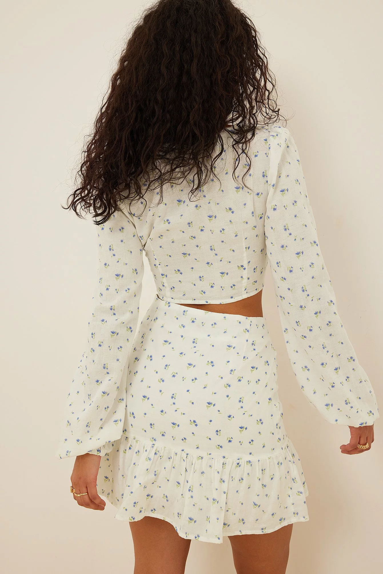 Handpicked X NA-KD Gathered Detail Long Sleeve Blouse - Image 2
