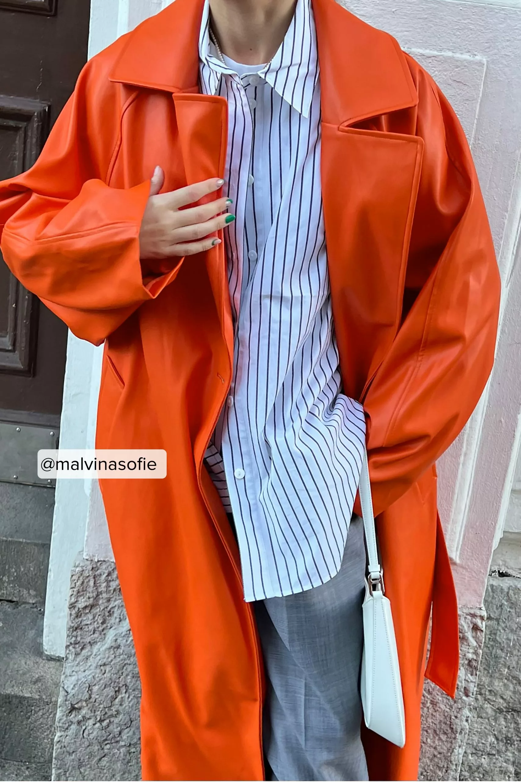 NA-KD Trend Oversized PU Trench Coat - Image 18