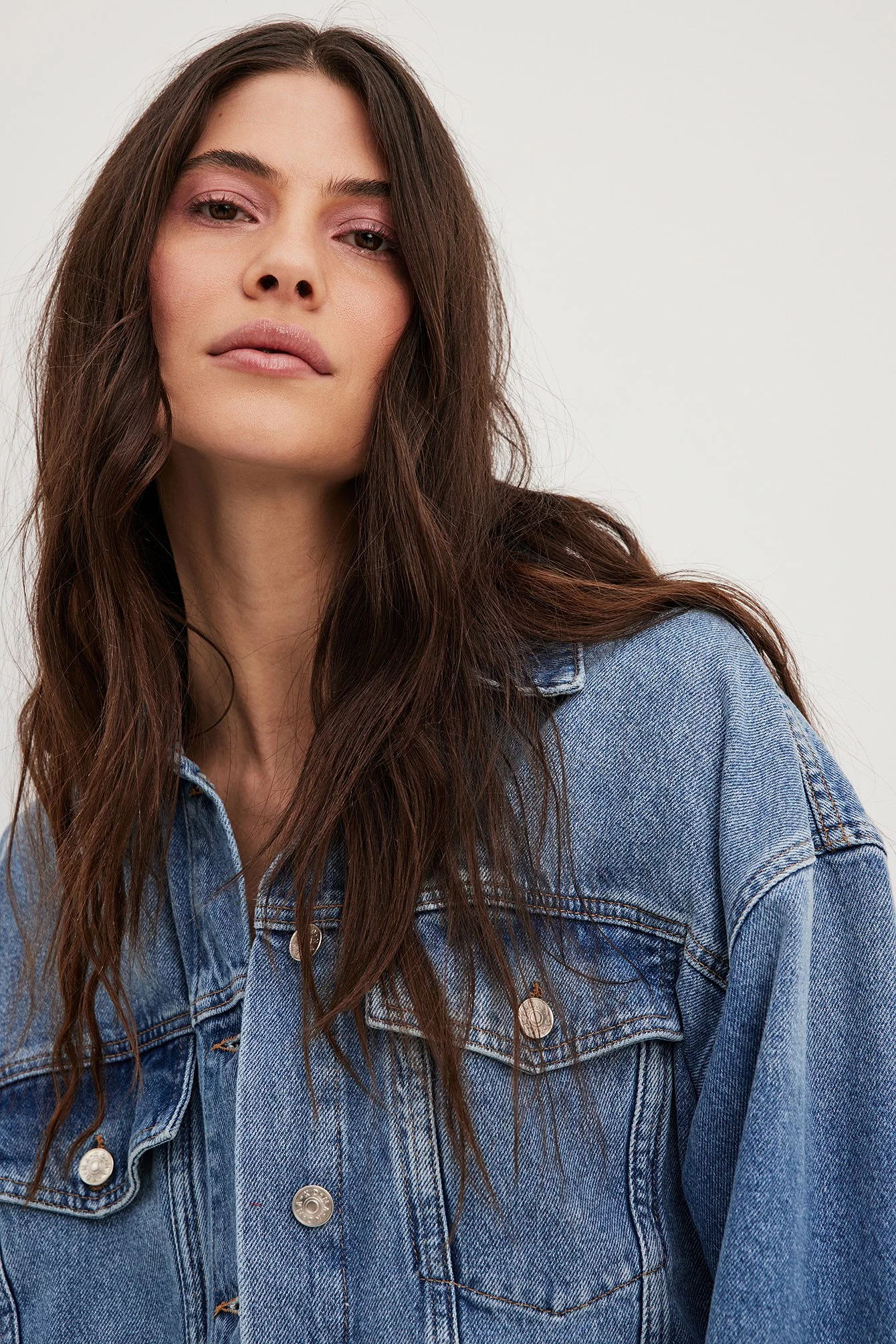 NA-KD Oversized Classic Denim Jacket - Image 6