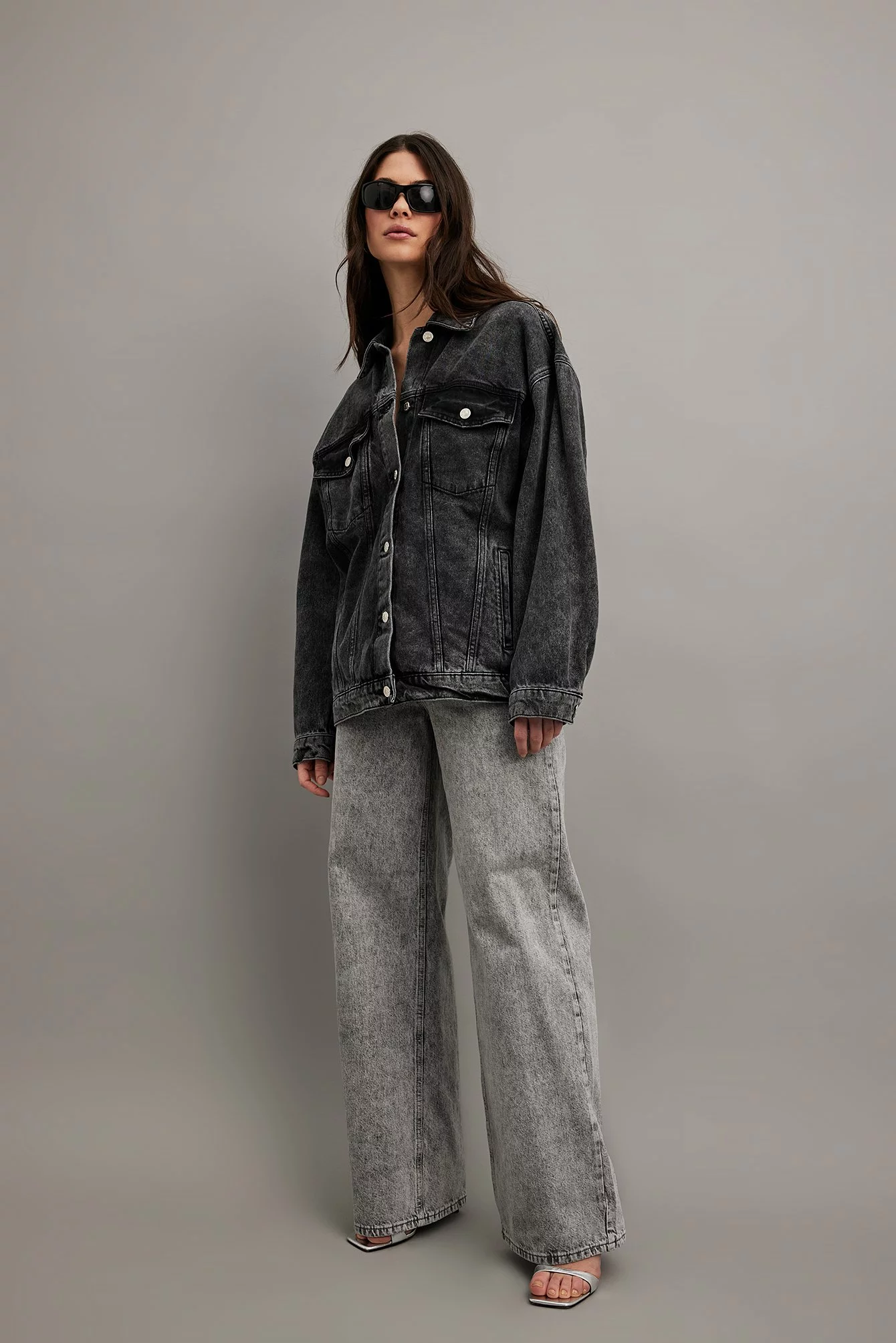 NA-KD Oversized Classic Denim Jacket - Image 12