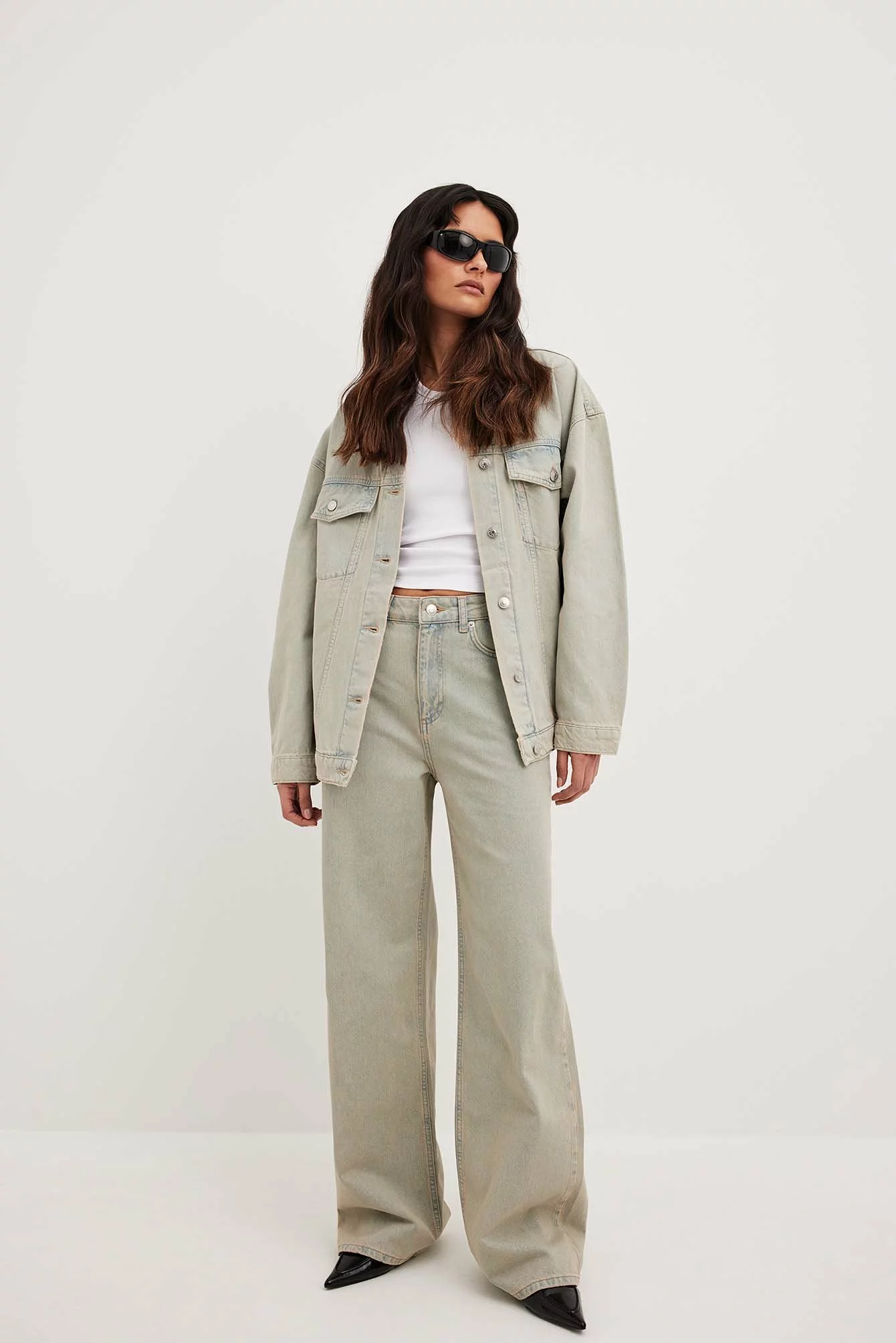 NA-KD Oversized Classic Denim Jacket - Image 16