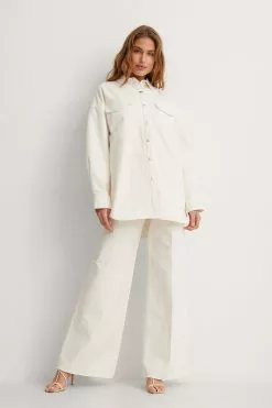 NA-KD Trend Oversized Denim Overshirt