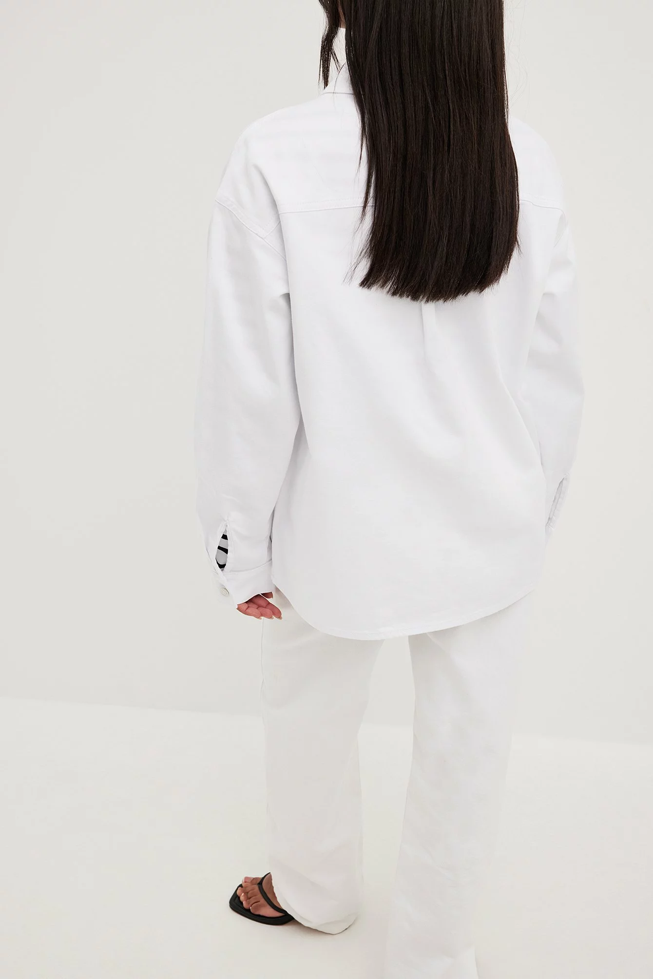 NA-KD Oversized Denim Shirt - Image 3