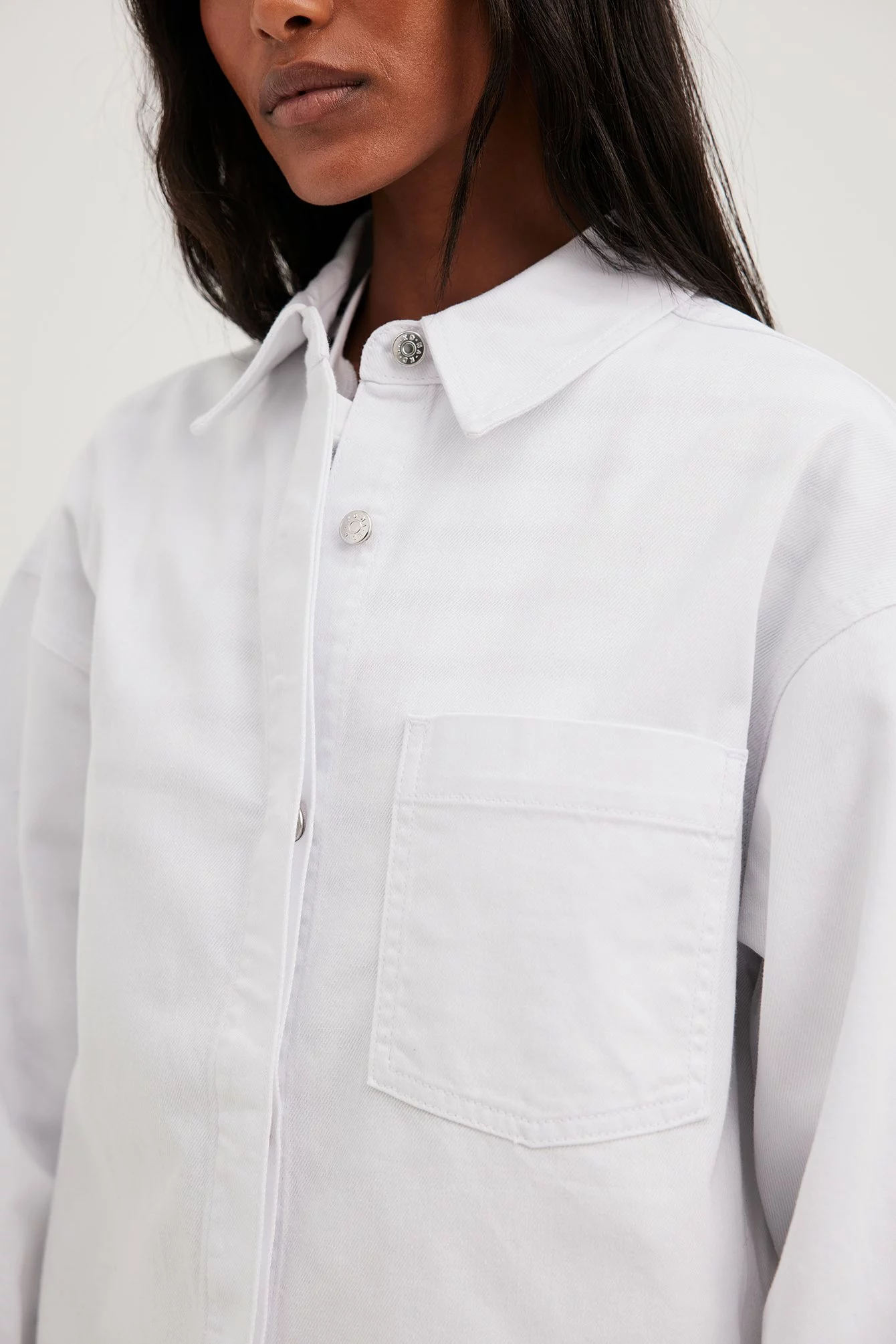 NA-KD Oversized Denim Shirt - Image 5