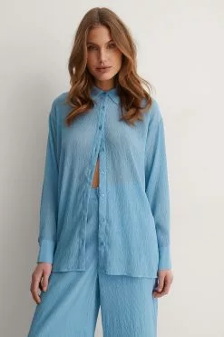 NA-KD Trend Oversized Flowy Shirt