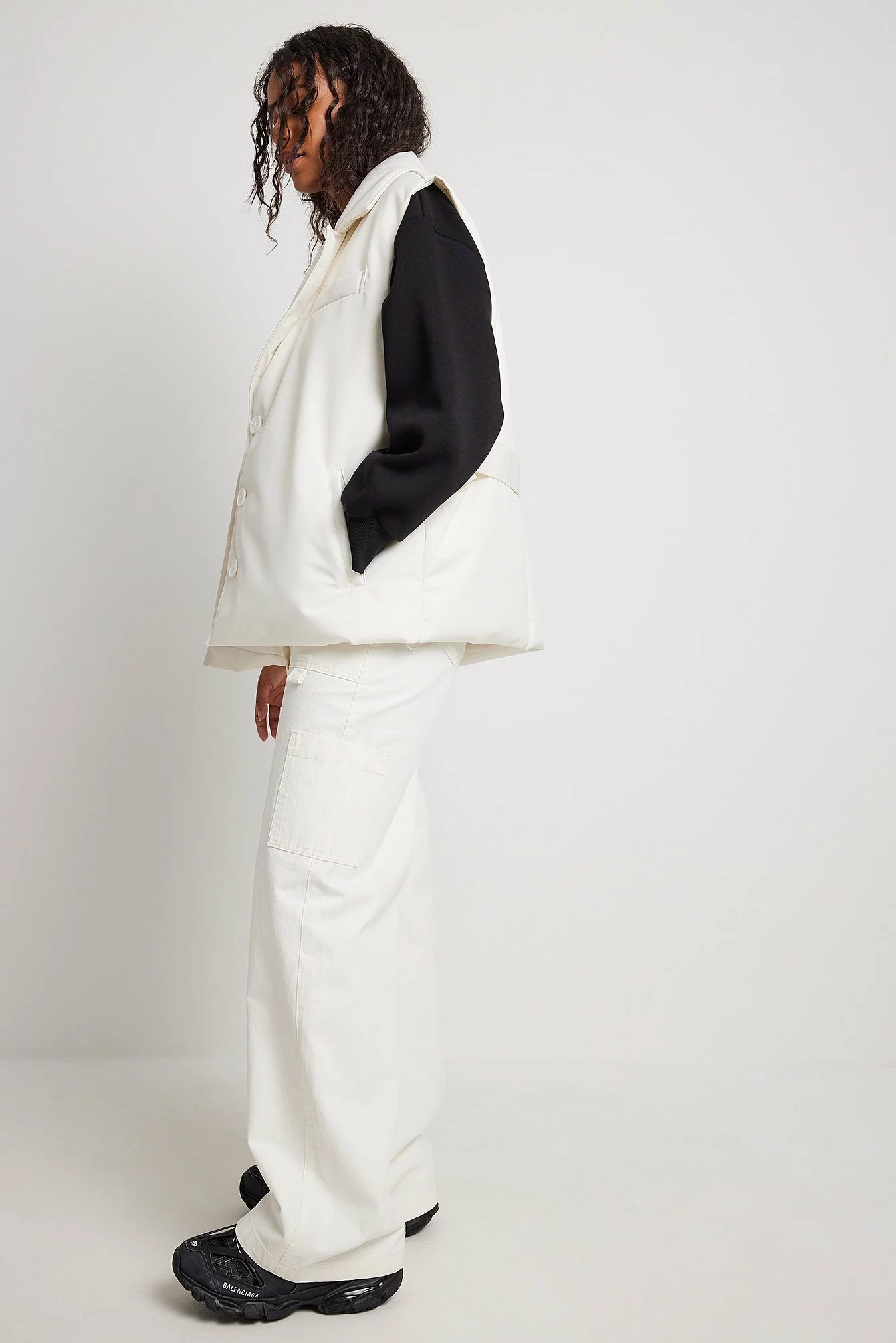 NA-KD Padded Belted Blazer Vest - Image 12