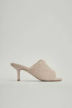 NA-KD Shoes Padded Bouclé Mules