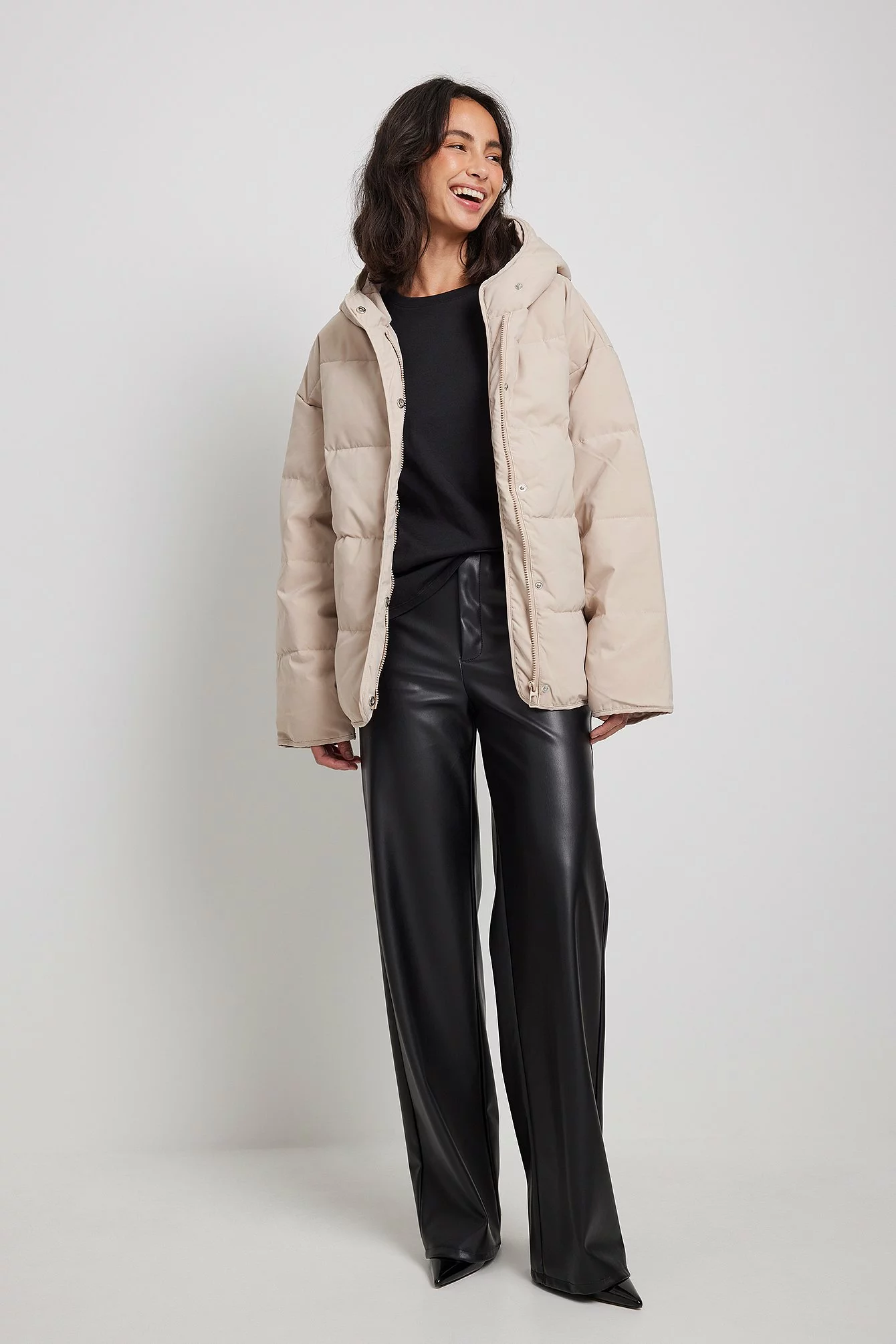 NA-KD Padded Hood Jacket - Image 7