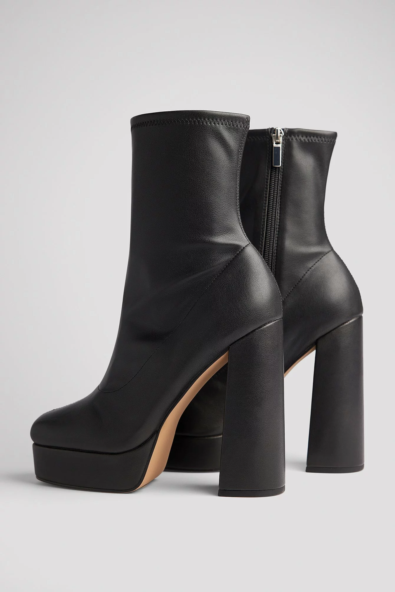 NA-KD Shoes Platform High Heel Boots - Image 4
