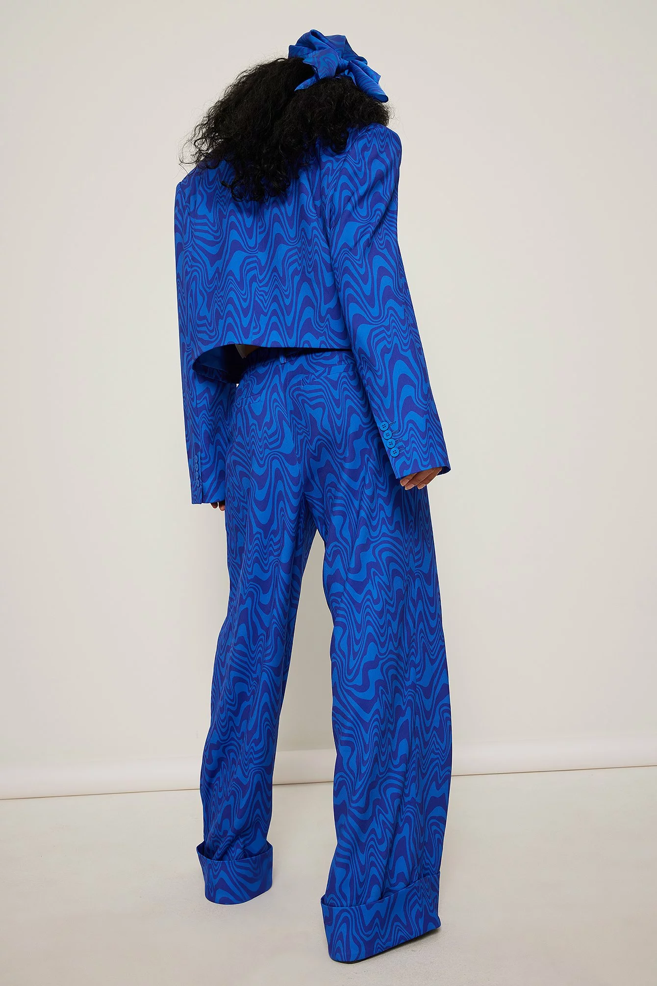 MRJULLS X NA-KD Printed Fold Up Trousers - Image 2