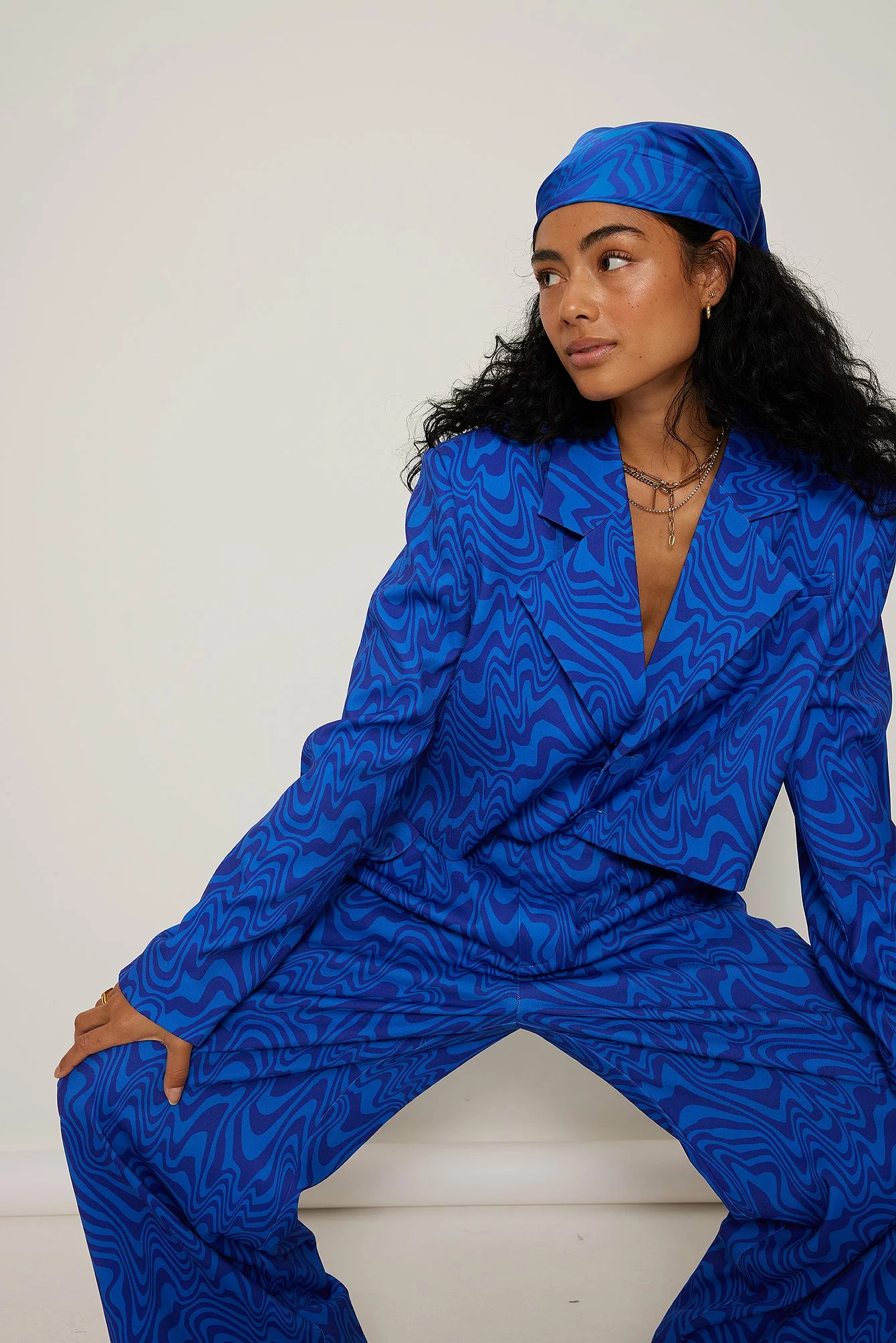 MRJULLS X NA-KD Printed Fold Up Trousers - Image 5