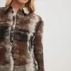 NA-KD Trend Printed Structured Shirt