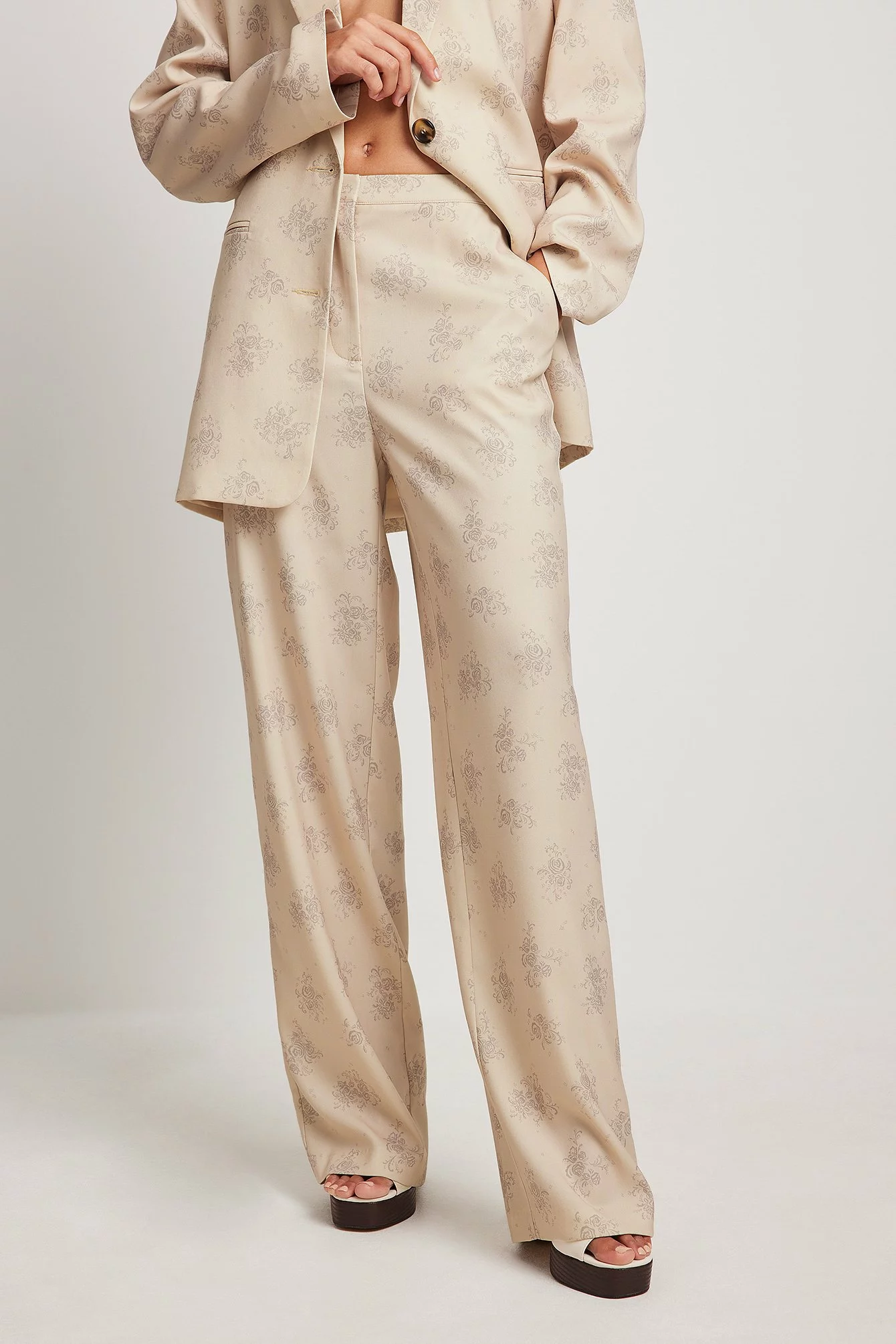 NA-KD Trend Printed Suit Pants