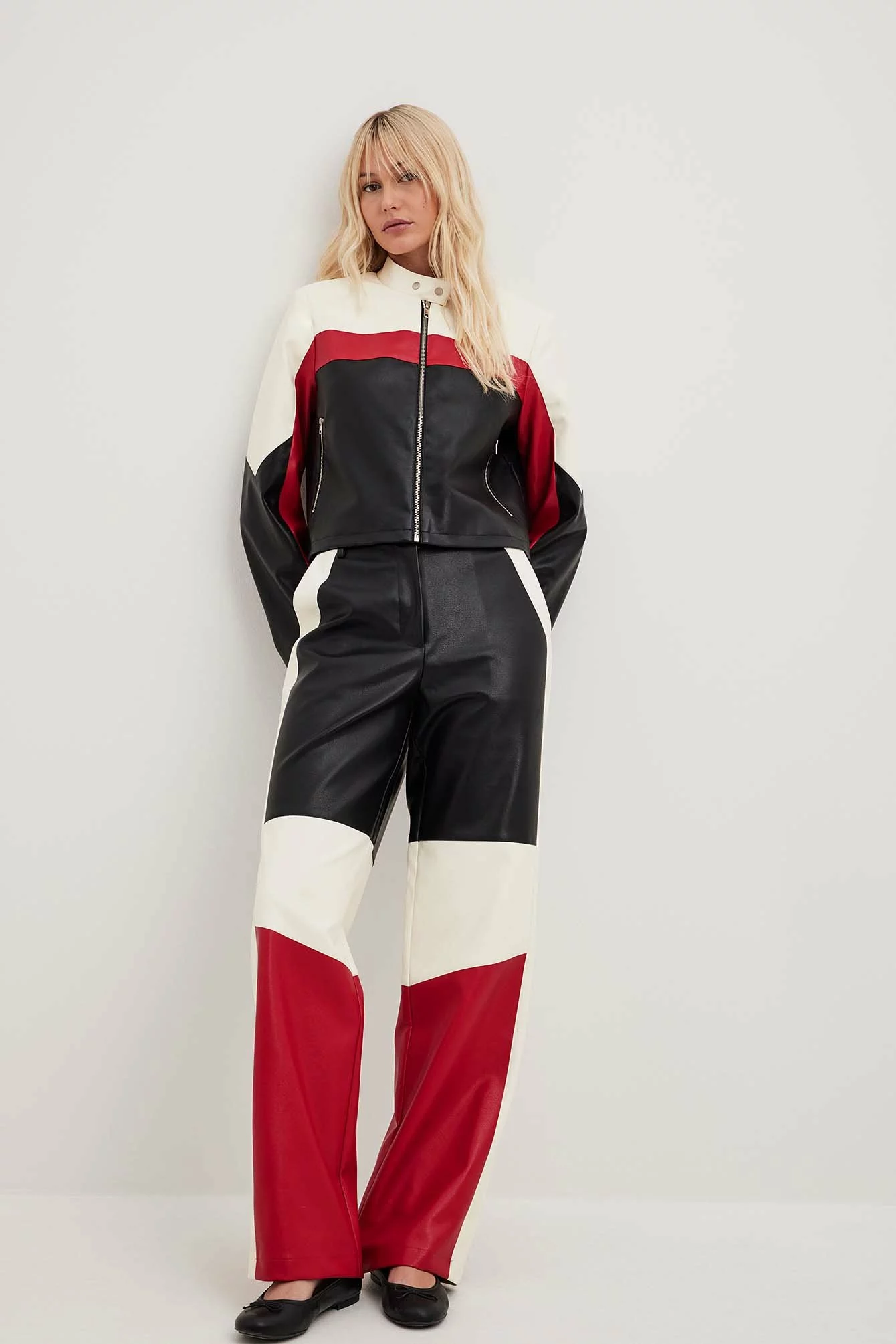 Sofia Coelho X NA-KD PU Biker Jacket - Image 4